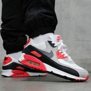 first-copy-nike-airmax-90-grey-red-3