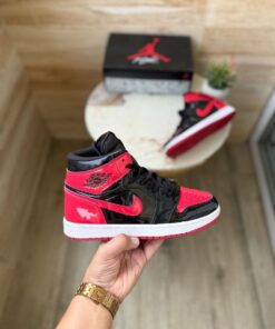 First Copy Nike Air Jordan 1 Retro Patent Bred - 5