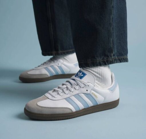 First Copy Adidas Samba (Blue) - 4