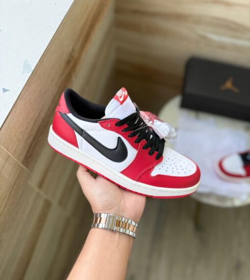First Copy Nike Air Jordan’s Retro 1 low Chicago - Red - 5