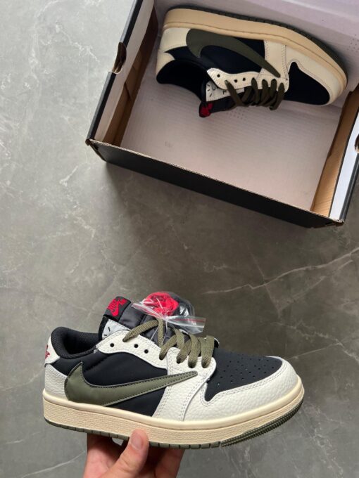 First Copy Nike Air Jordan Cut Low Travis Scott UA Quality with BRAND BOX (Green)