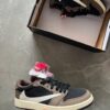 First Copy Nike Air Jordan Cut Low Travis Scott UA Quality with BRAND BOX (Brown)