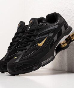 First Copy NIKE SHOX 2025 TRIPPLE BLACK GOLD SUPREME
