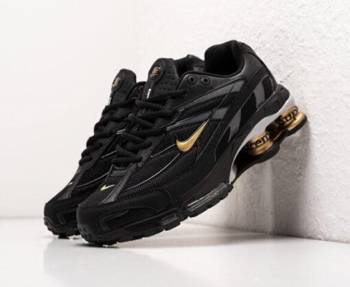 First Copy NIKE SHOX 2025 TRIPPLE BLACK GOLD SUPREME