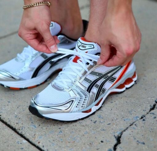 First Copy Asics Gel Kayano 14 White Red