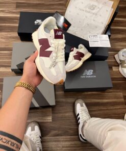 First Copy NEW BALANCE 327 (White Maroon)