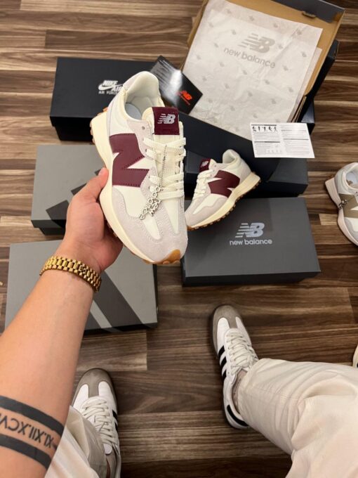 First Copy NEW BALANCE 327 (White Maroon)