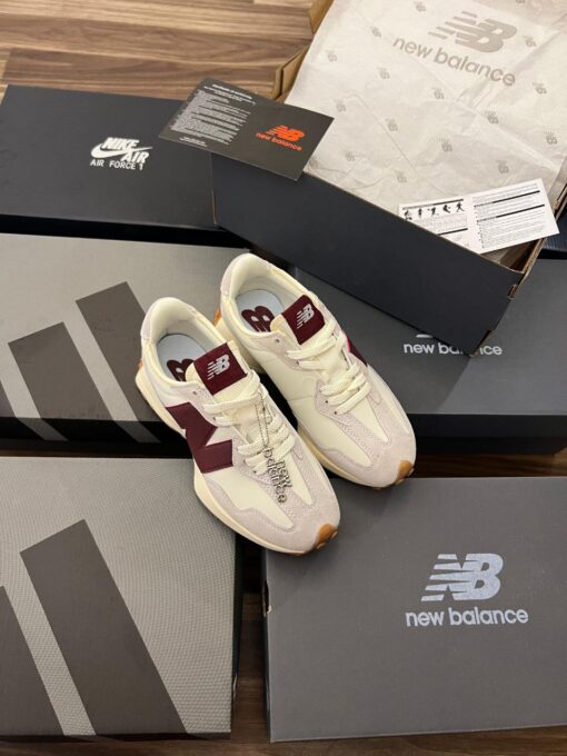 First Copy NEW BALANCE 327 (White Maroon)