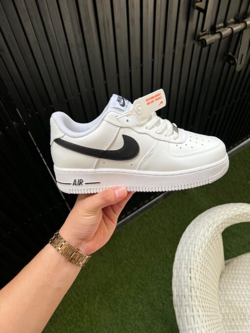 First Copy Nike Airforce 1 Black Swoosh - 2