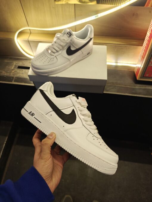 First Copy Nike Airforce 1 Black Swoosh - 4