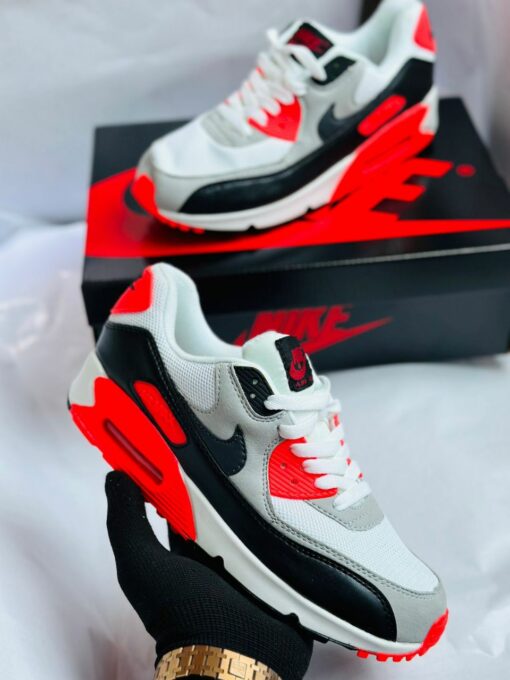 First Copy Nike Airmax 90 (Grey-Red) - 3