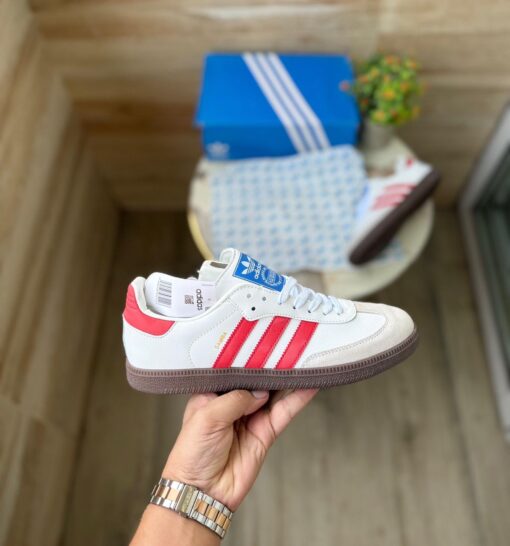 First Copy Adidas Samba (White Red) - 3