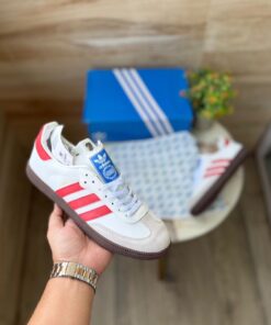 First Copy Adidas Samba (White Red) - 2