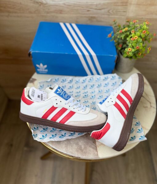 First Copy Adidas Samba (White Red)