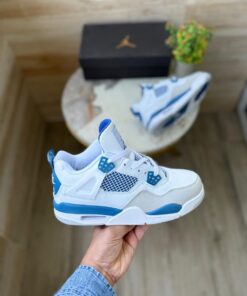 First Copy Nike Air Jordan 4 Retro (Military Blue) - 2