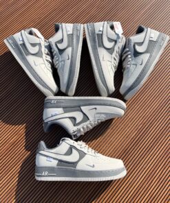 Nike Air Force 1 First Copy (White-Grey)