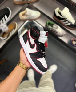 First Copy Nike Air Jordan Retro 1 Mid Bloodline - 2