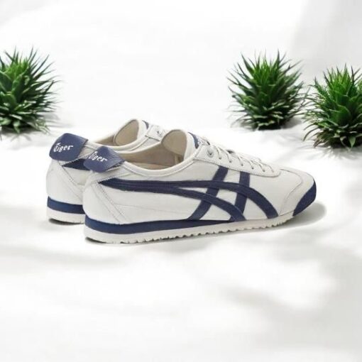 First Copy Onitsuka Tiger Leather Trainers (White Black) - 3