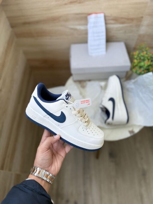 First Copy Nike Airforce 1 White Navy - 3