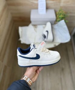 First Copy Nike Airforce 1 White Navy - 4