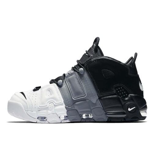 Nike Air Uptempo First Copy (Black Grey White) - 3