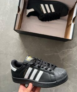1st Copy Adidas Superstar (Black) - 2