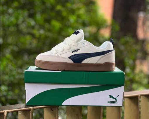 First Copy Puma Lifestyle Park (White Navy) - 5