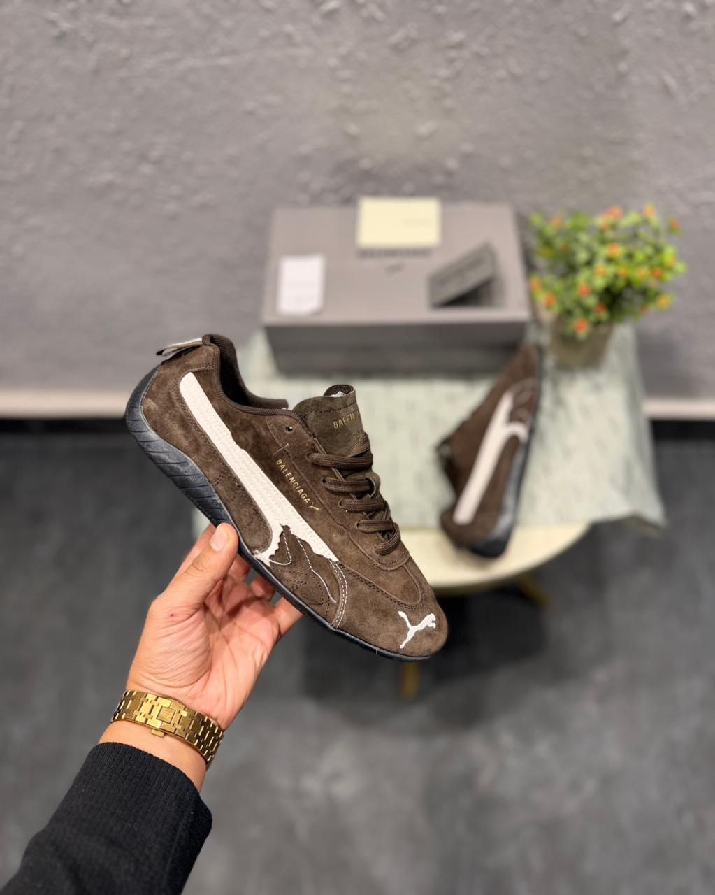 first-copy-puma-speedcat-x-balenciaga-brown-4