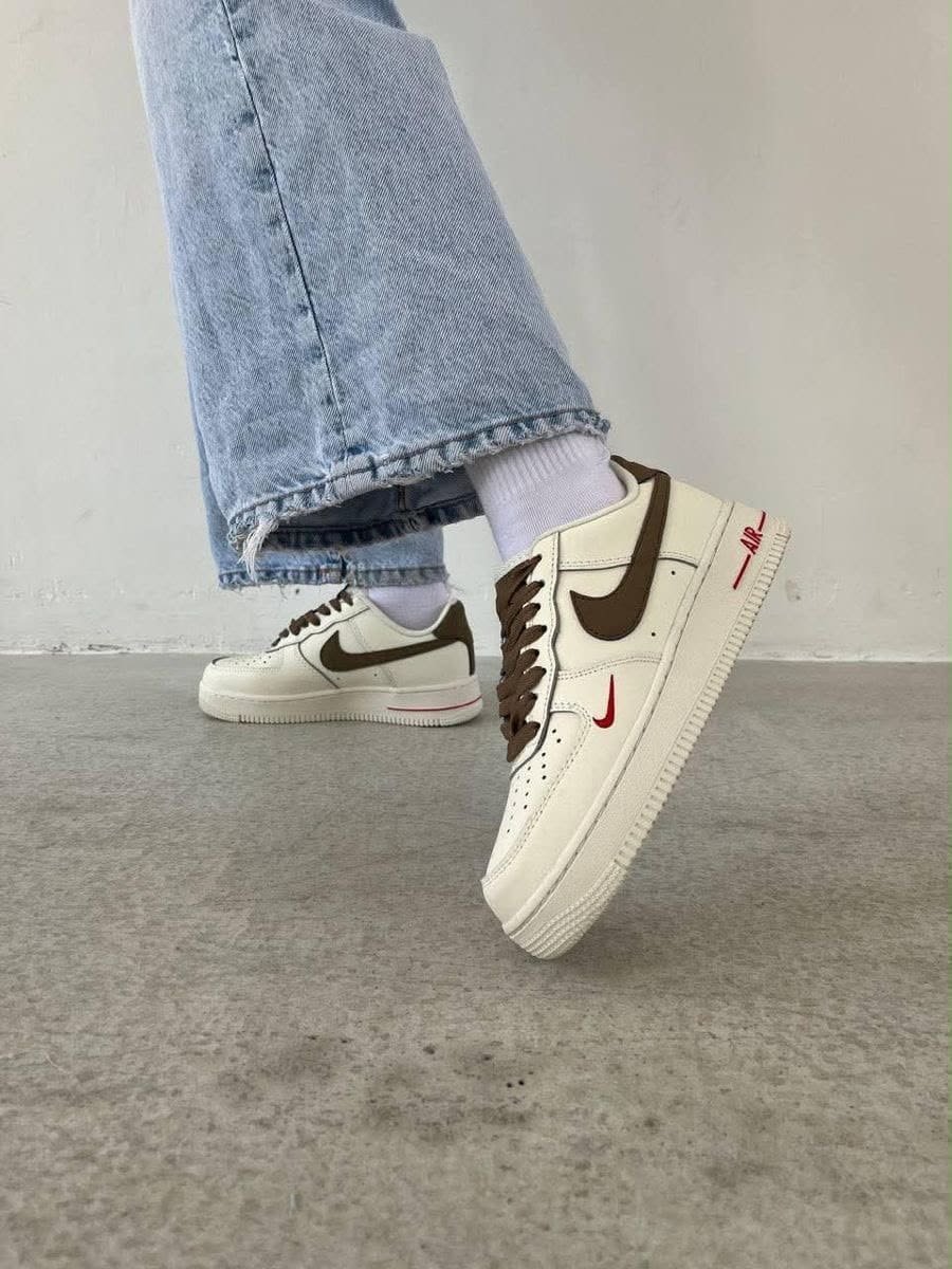 first-copy-nike-air-force-brown-swoosh-3