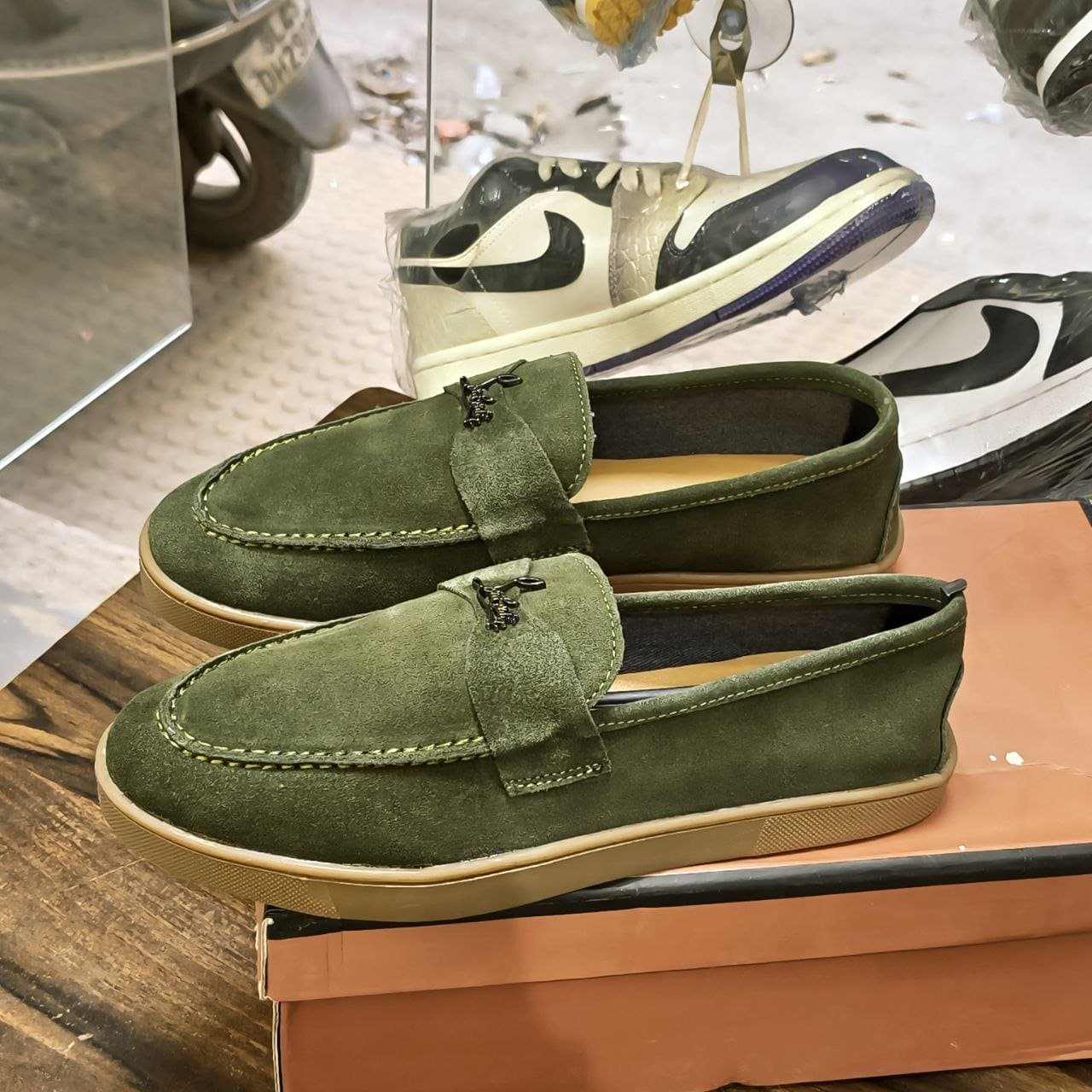 christian-louboutin-suede-loafers-green-first-copy-2