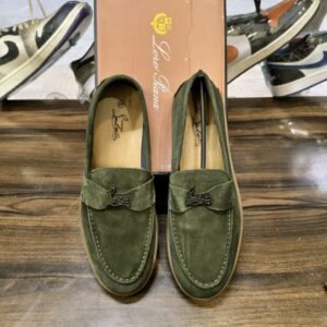christian-louboutin-suede-loafers-green-first-copy