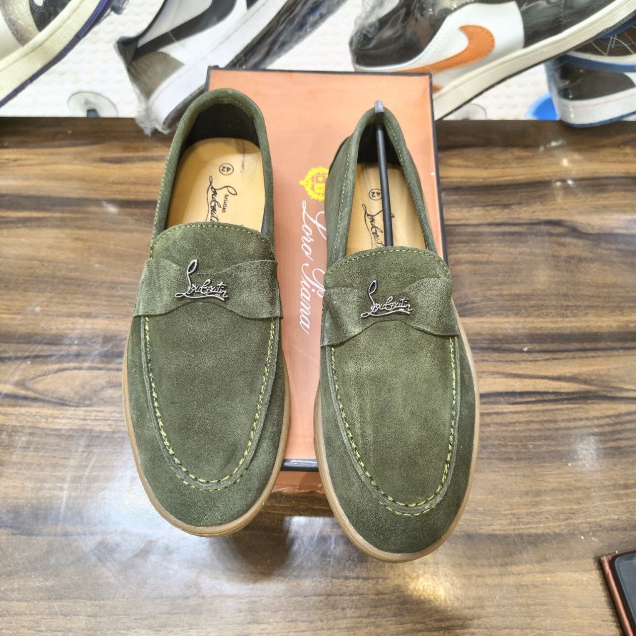 christian-louboutin-suede-loafers-green-first-copy-4
