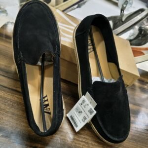 zara-casual-leather-loafers-black-first-copy-3